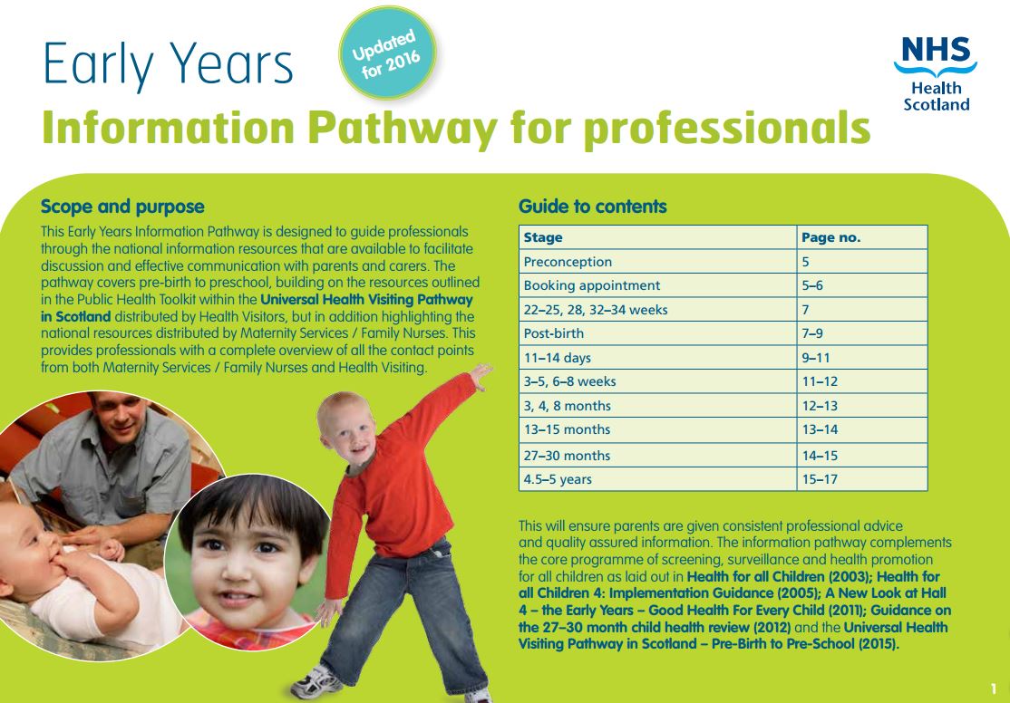 Early Years Information Pathway has been updated