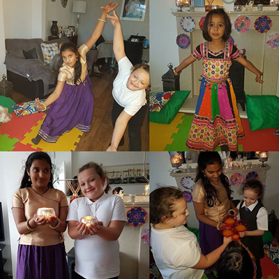 Childminders celebrate Diwali