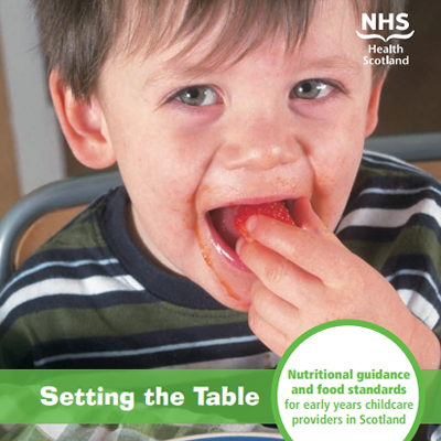 NHS Health Scotland guidance for Setting the Table