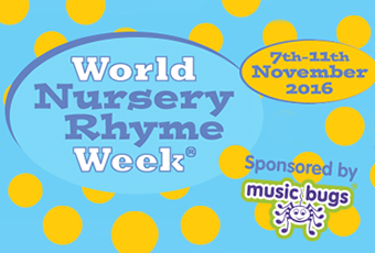 Incy Wincy Spider invites you to register for World Nursery Rhyme Week, 7-11 November